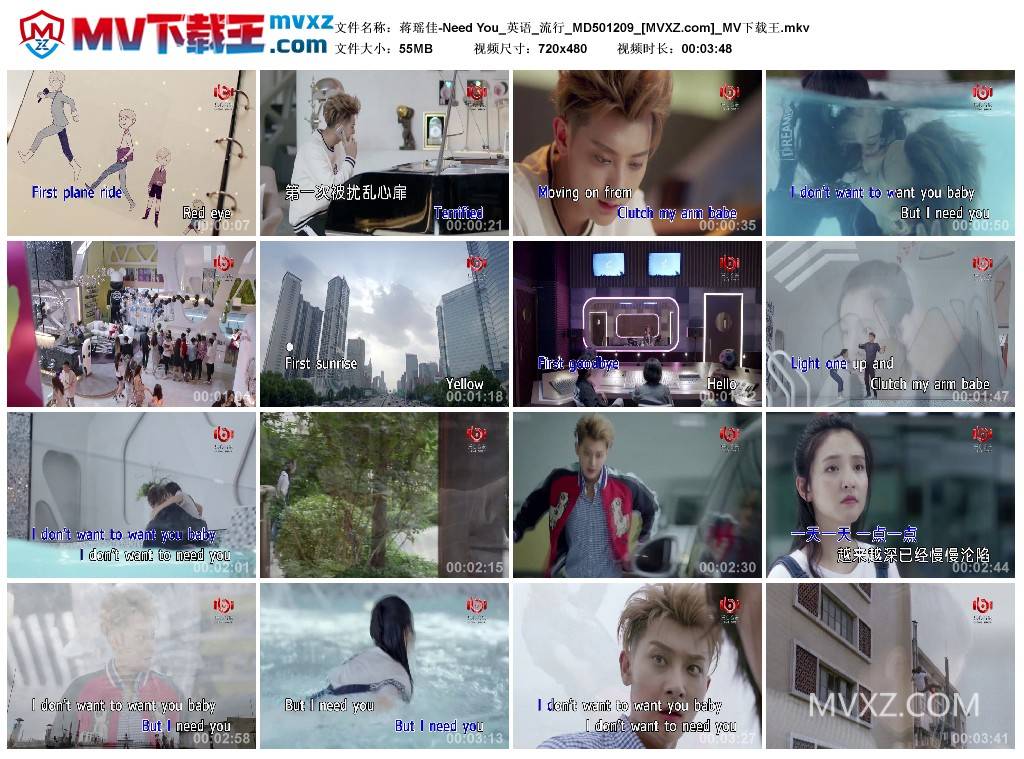 蒋瑶佳-Need You_英语_流行_MD501209